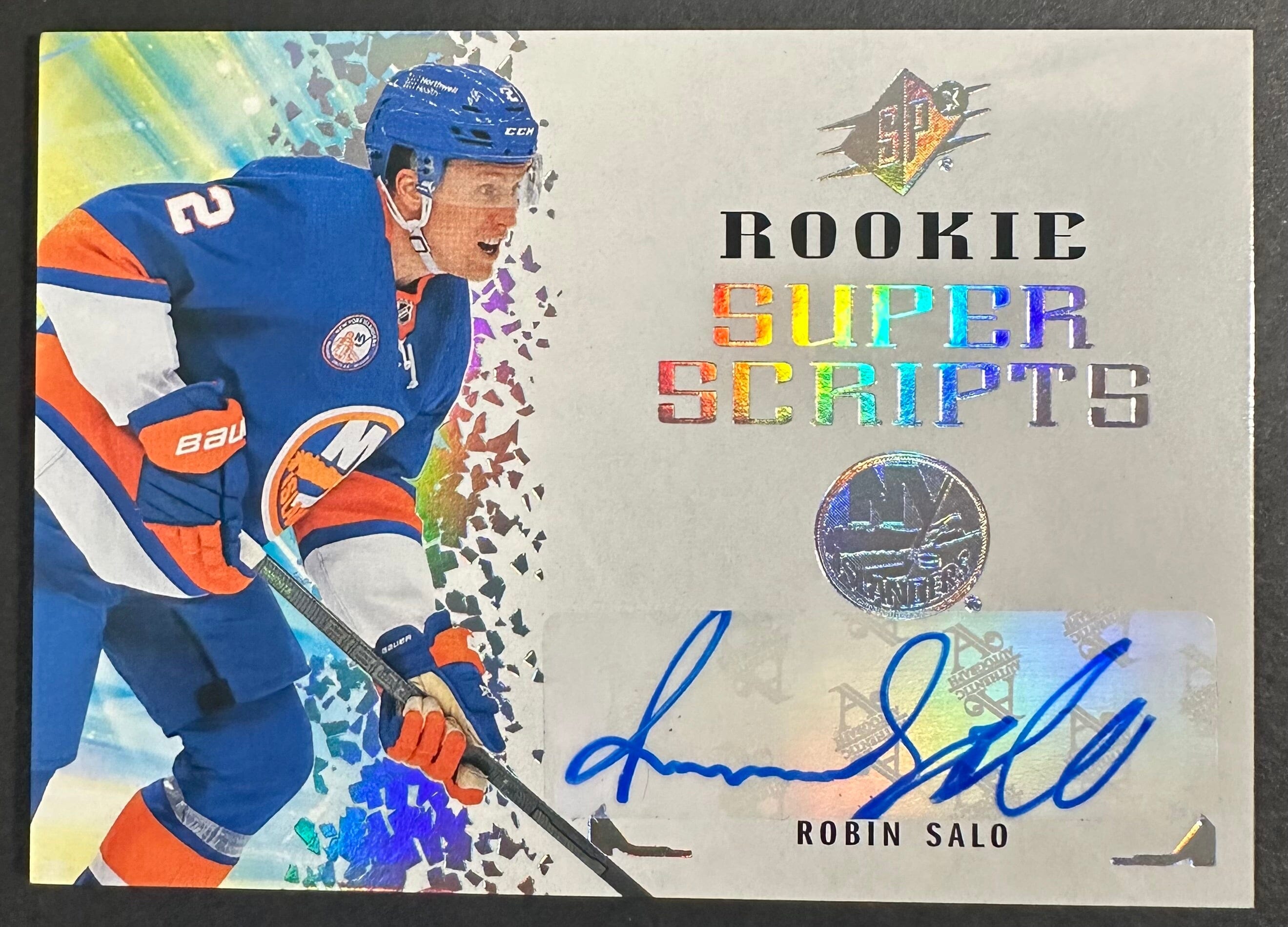 Robin Salo 2021-22 UD SPX RSS-RS AUTO SNS Cards 